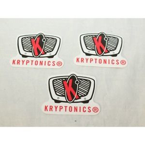 Kryptonics Vintage Inline Aggressive Rollerblade wheels Vinyl TV Logo Sticker